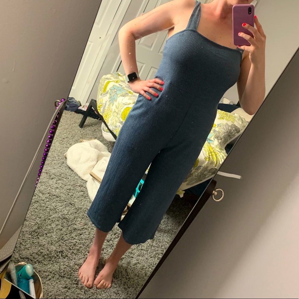 Super soft blue Romper/jumpsuit!